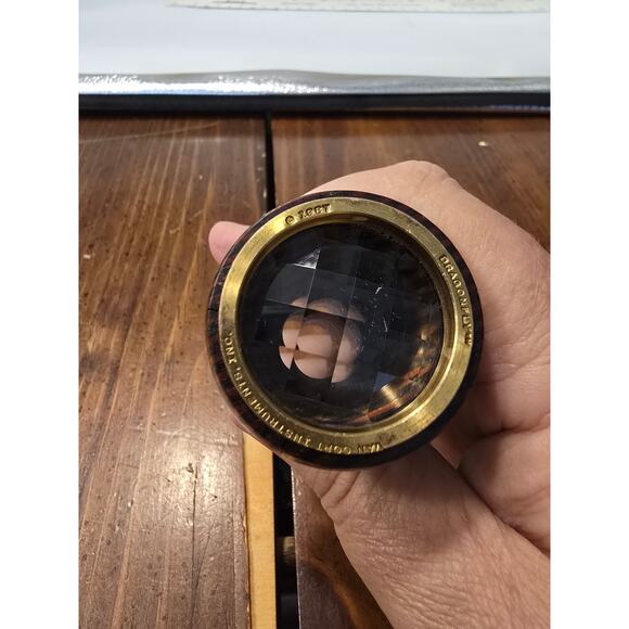 Vintage Van Cort Instruments 1987 Wood Prism Dioptric Kaleidoscope Dragonfly - Picture 1 of 7